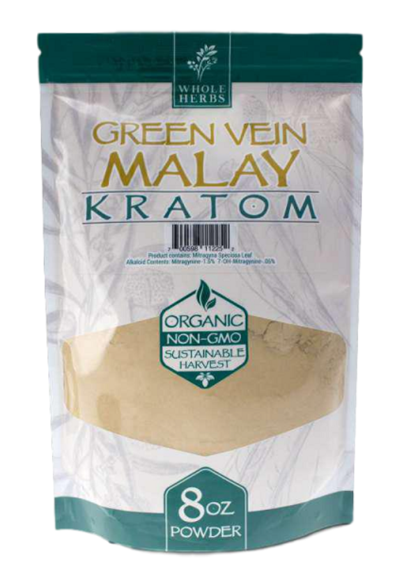 Whole Herbs – Green Vein Malay Kratom Powder