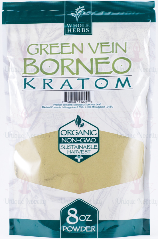 Whole Herbs – Green Vein Borneo Kratom Powder